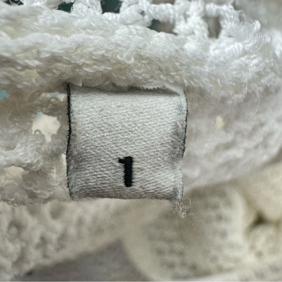 Sandro Paris Open Knit Fringe Top Sweater Long Slev Size Small - Picture 12 of 15